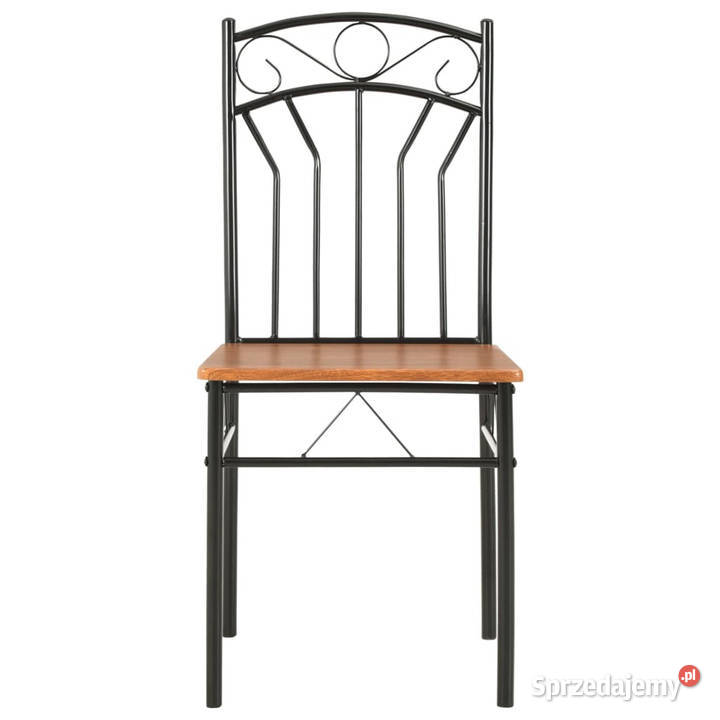 Krzesła do jadalni 6 brązowe MDF WM281397 Warszawa