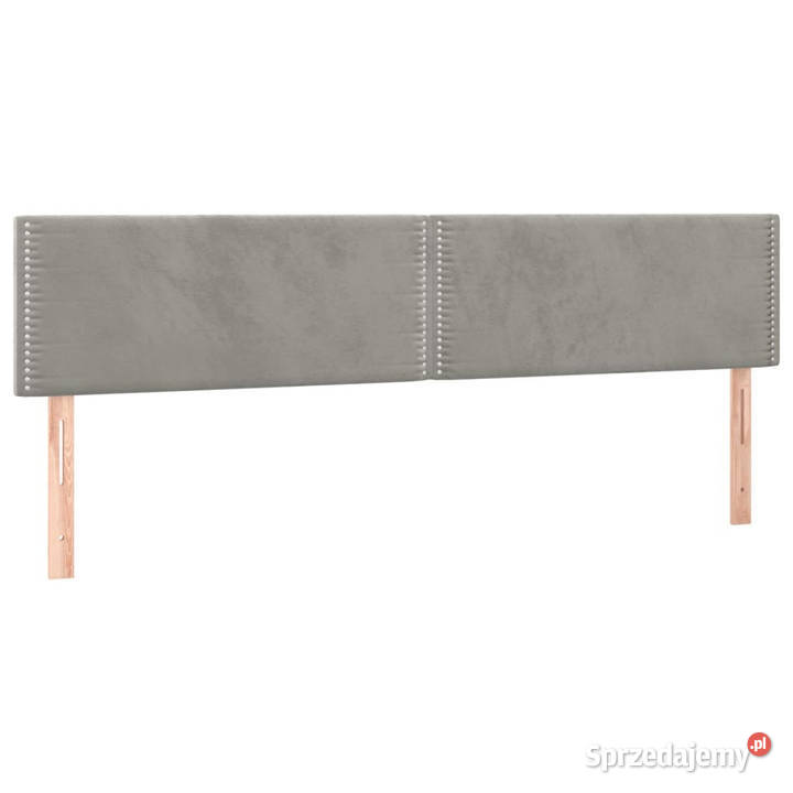 Zagłówki do łóżka 2 jasnoszary 100x5x7888 Warszawa