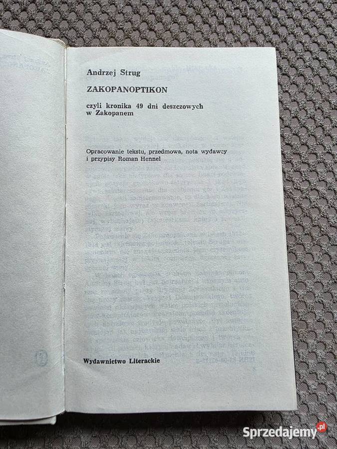 seria tatrzańska WL Zakopanoptikon Andrzej Strug Kraków