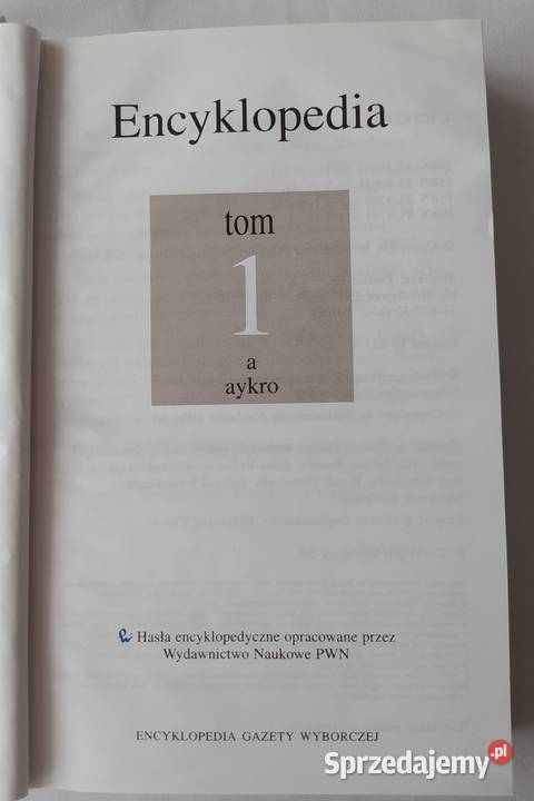 Encyklopedia Gazety Wyborczej tom 1 Książki naukowe i popularnonaukowe podlaskie Hajnówka sprzedam