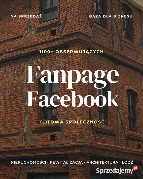 Sprzedam fanpage Łódź