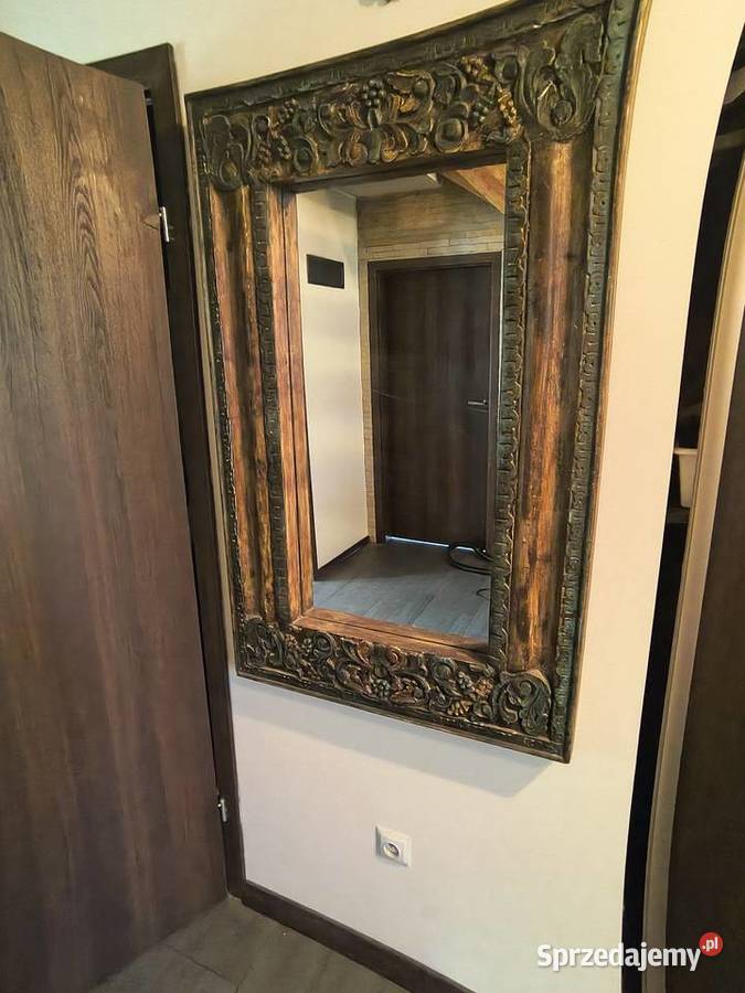 Lustro indyjskie rzeźbione masywne Zawiercie