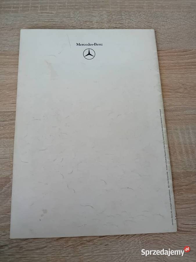 Stary katalog prospekt Mercedes podkarpackie