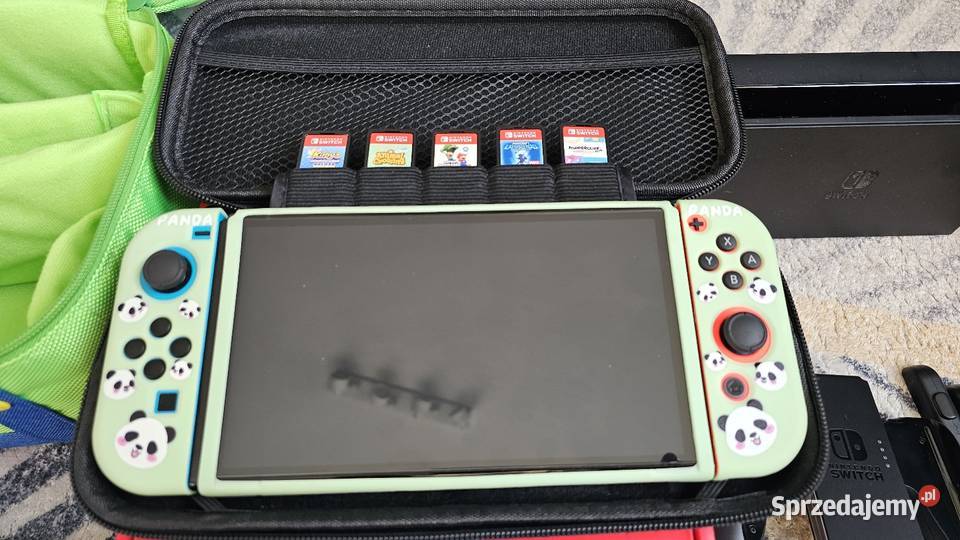 Nintendo Switch OLED mega zestaw Łask