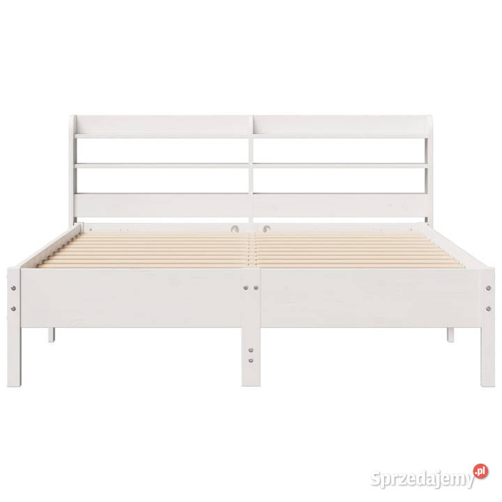 Rama łóżka bez materaca biała lite drewno 82cm mazowieckie Warszawa sprzedam