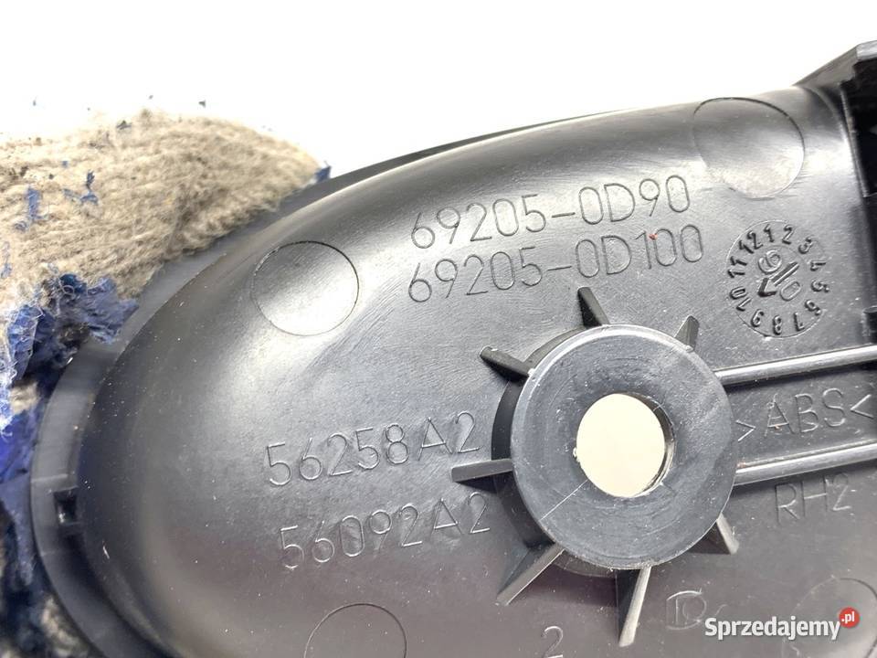 KLAMKA WEWNĘTRZNA PRAWY PRZÓD TOYOTA YARIS II osobowe