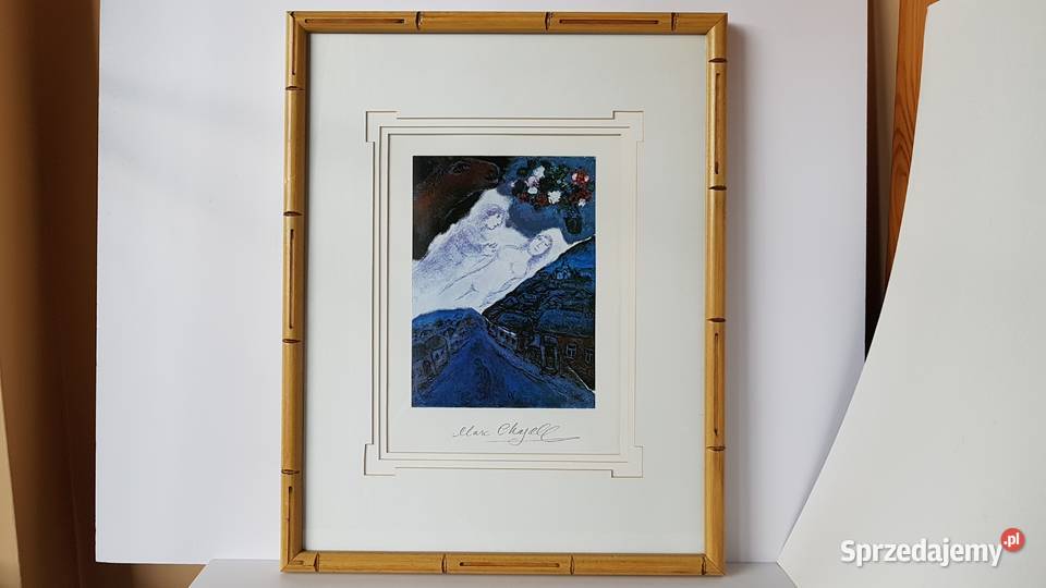 Oprawiona grafika Le Songe syg Marc Chagall Dąbrowa Górnicza