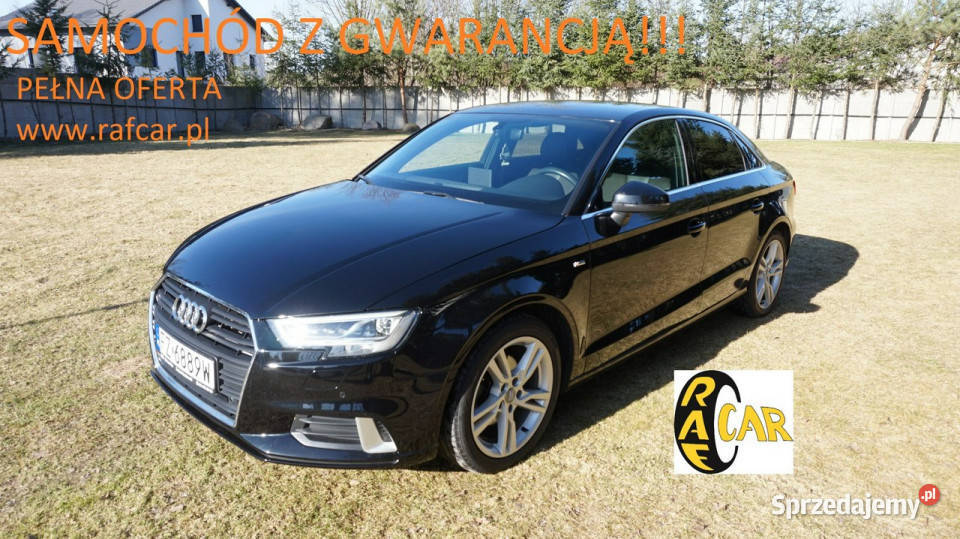 Audi A3 Limousine SLine automat Gwarancja 8V czujnik deszczu Zielona Góra