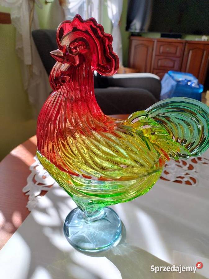 Kogut szklany kolorowy Żory sprzedam