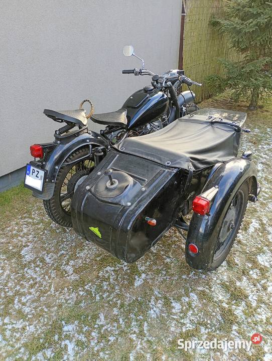 Motocykl Dniepr MT11 z wózkiem bocznym Skórzewo