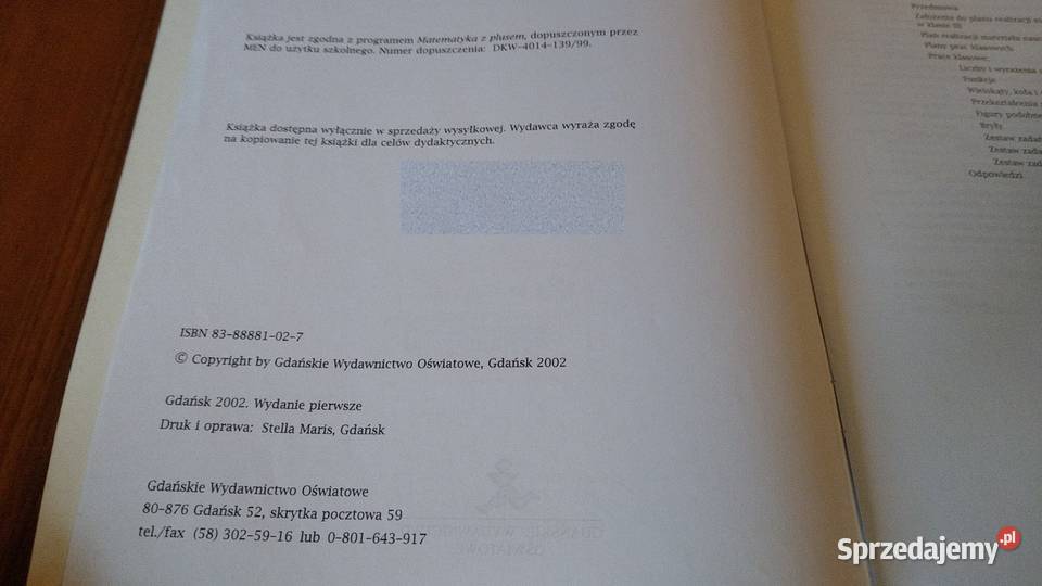 Matematyka 3 sprawdziany klasy trzeciej Gdańsk