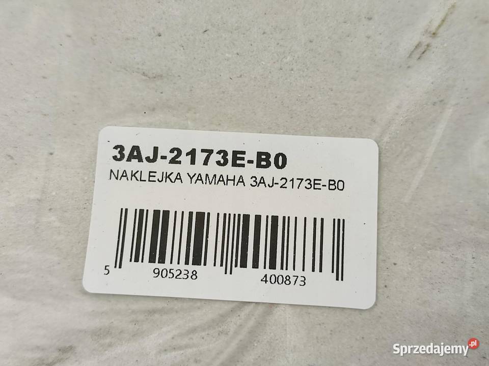 NAKLEJKA PASEK NA LEWY BOCZEK YAMAHA XT 600Z sprzedam
