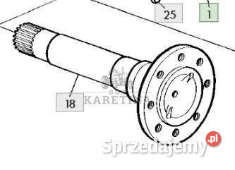 John Deere 6800 6900 Wał Napędowy Wrzeciono wielkopolskie Jastrzębniki sprzedam