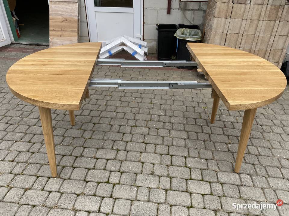 Stół Dębowy Okrągły LOFT 10 Rozkładany Do 4M mazowieckie Warszawa