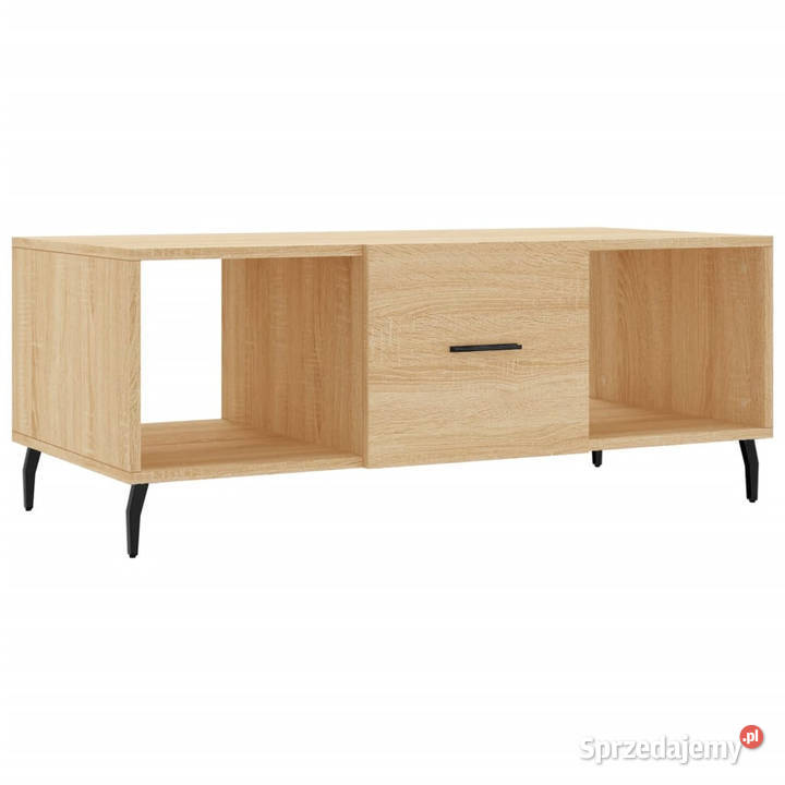 Stolik kawowy dąb sonoma 102x50x40 materiał Warszawa