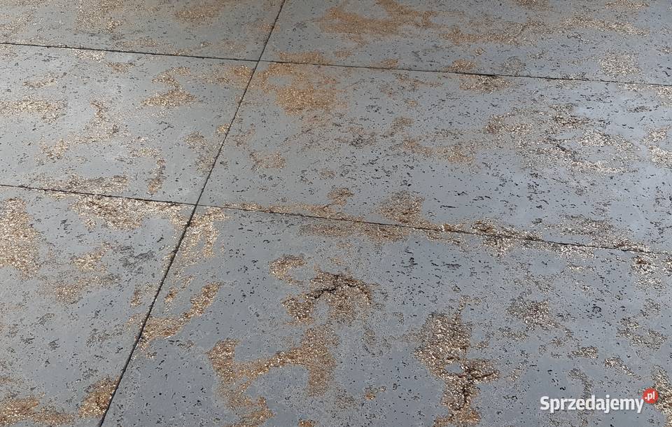 Płyta betonowa z ozdobnym kruszywem złotym Grudziądz