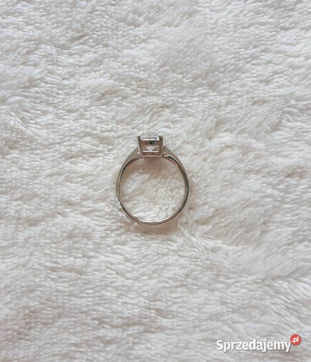 Nowy pierścionek srebrny kolor pojedyncza Szczecin