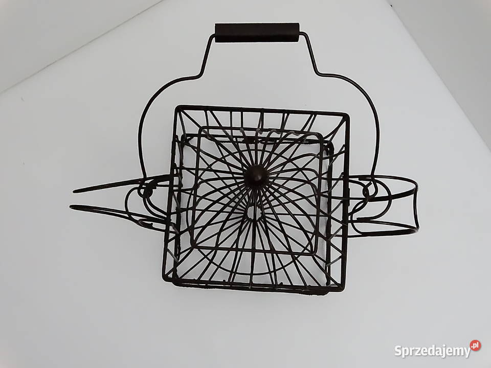 Dekoracyjna rzeźba druciana połączenie imbryka i Dla ptaków