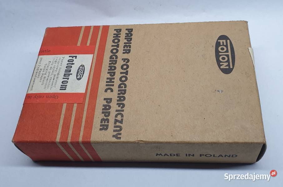 Papier fotograficzny firmy FOTON z lat PRL warmińsko-mazurskie Reszel