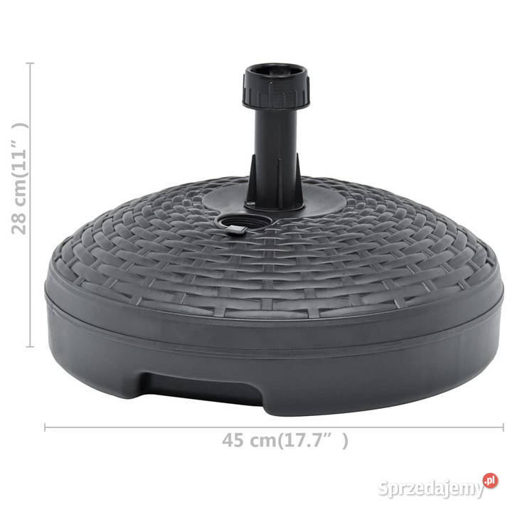 Podstawa pod parasol 20 L antracyt rattan z Warszawa