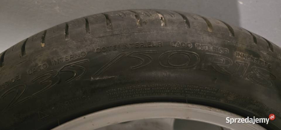 Koła z oponami letnimi michelin 5x112 235x50x18 lubelskie Zamość sprzedam