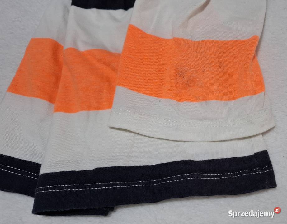 Koszulka krótki rękaw Tshirt chłopięca pasy CA Czeladź