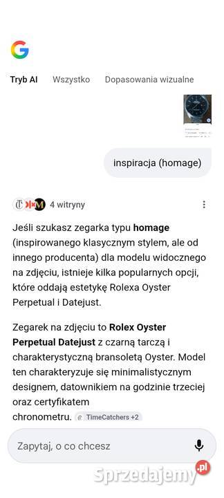 Zegarek Rolex Date Just imitacja homage super Chojnice sprzedam
