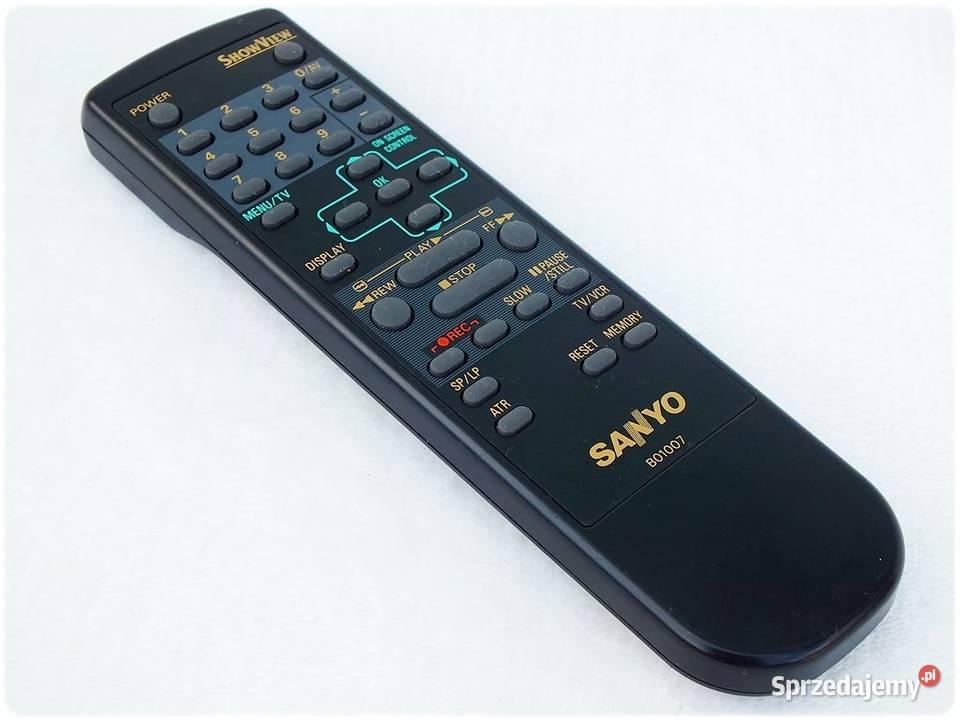 Pilot SANYO B01007 do magnetowidów VHS ORYGINAŁ lubuskie Żary sprzedam