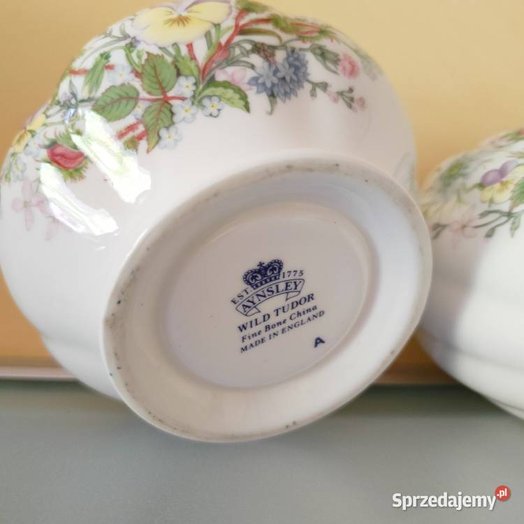 Zestaw porcelany Aynsley Wild Tudor Warszawa