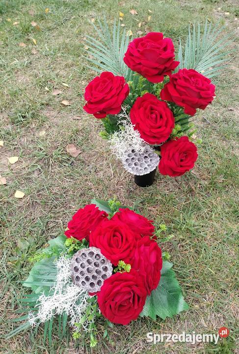 Kompozycja na grób cmentarz Wszystkich Świętych Grodzisk Wielkopolski