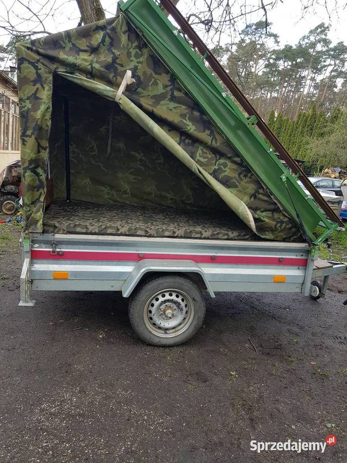 Zestaw wędkarskinamiot na przyczepie Barlinek sprzedam