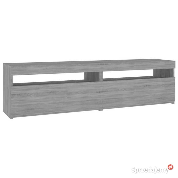 Szafki pod TV z LED 2 szary dąb sonoma 75x35x40 Warszawa