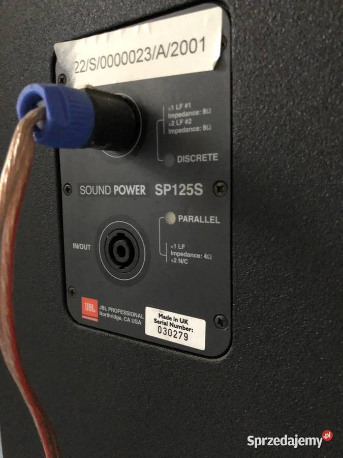 JBL Subwoofer SoundPower SP 125 S Legnica