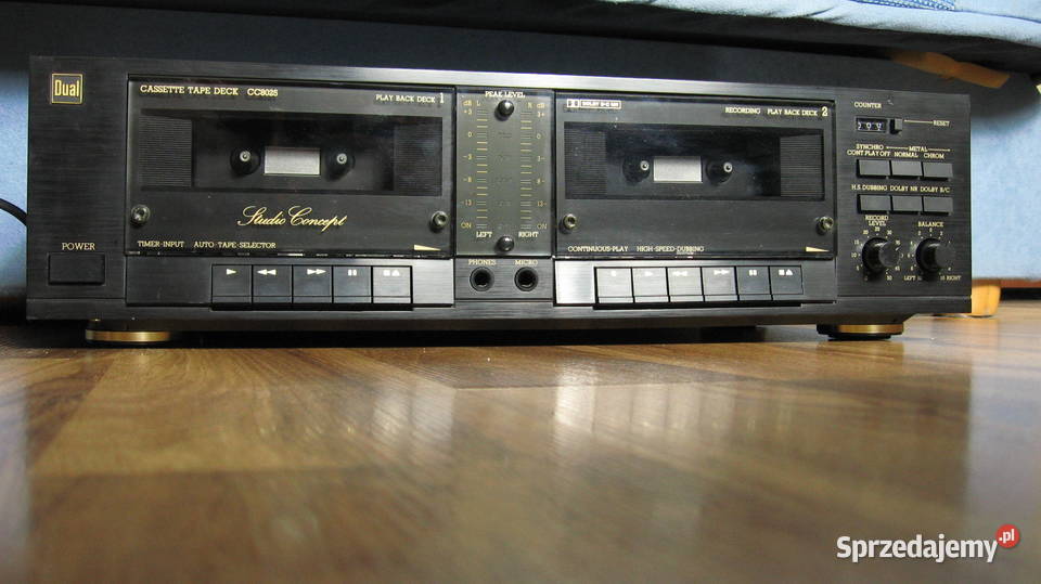 Unikatowy magnetofon Dual CC 8025 Cassette Deck Magnetofony dolnośląskie