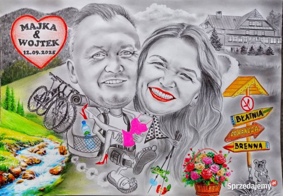 Karykatury portrety Rękodzieło Górki Wielkie