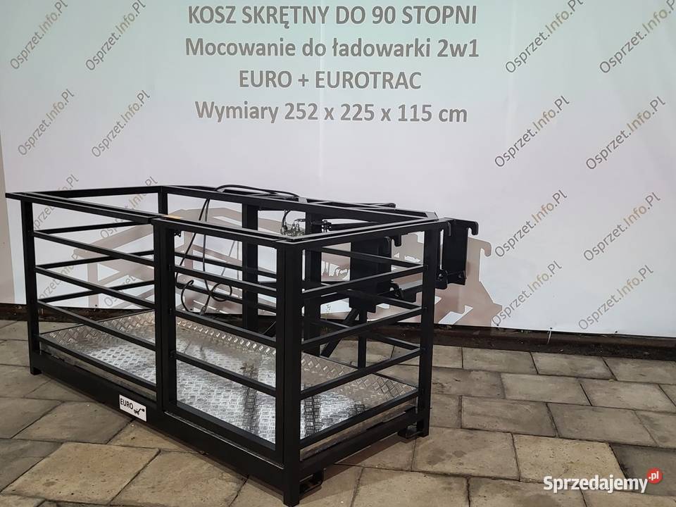 Kosz roboczy skrętny 90 stopni mocowanie 2w1 Opole