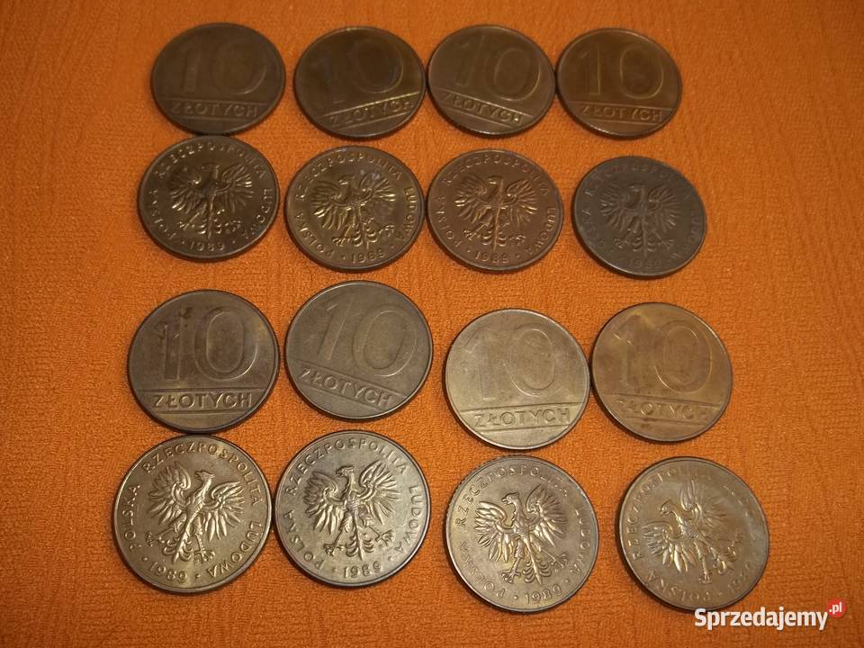 Moneta 10 PRL 1989r 1990r Łódź