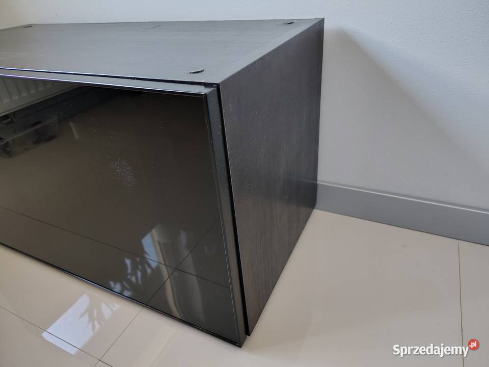 Szafka wisząca IKEA JUTIS szklany front czarna Zamość