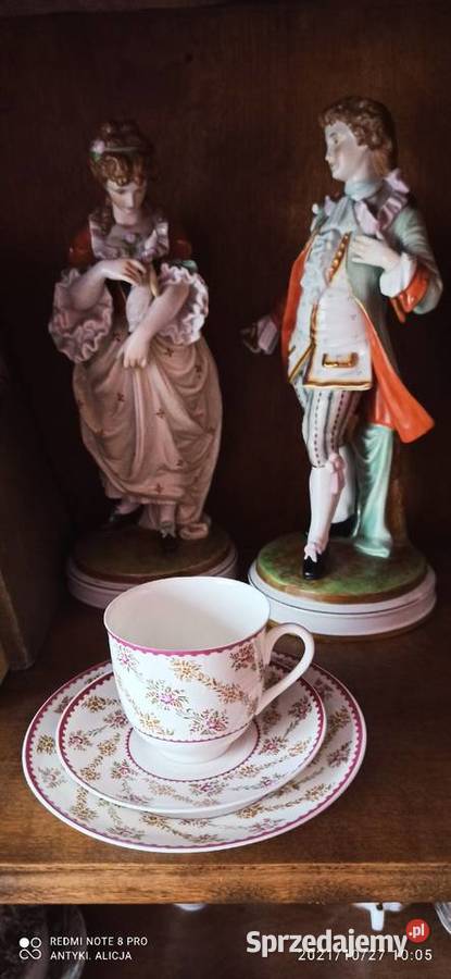 Filiżanka z talerzykiem deserowym Łomonosow pomorskie Gdańsk