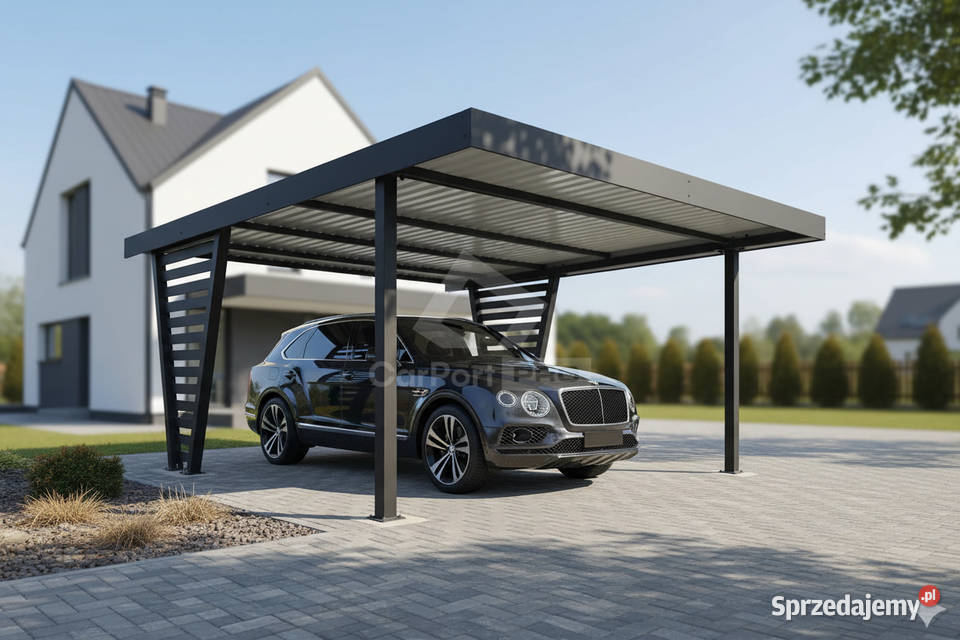Carport V PREMIUM 5x5m Wypełnienie panelami Bydgoszcz