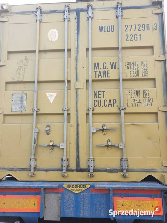 Kontener morski 20 DV 6 metrowy POLKONT Pewny Gdańsk