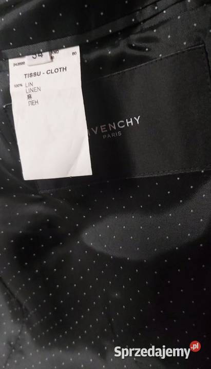 GIVENCHY garnitur męski lniany rozmiar 54XL Rozmiar XL