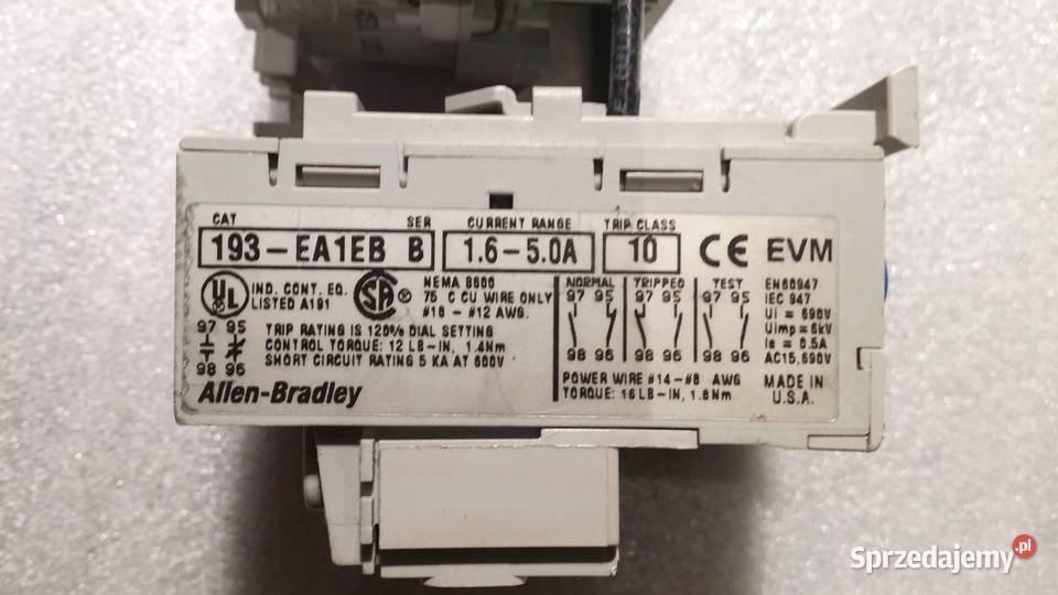 156 Stycznik MO5N31 A z termikiem AllenBradley Elbląg sprzedam