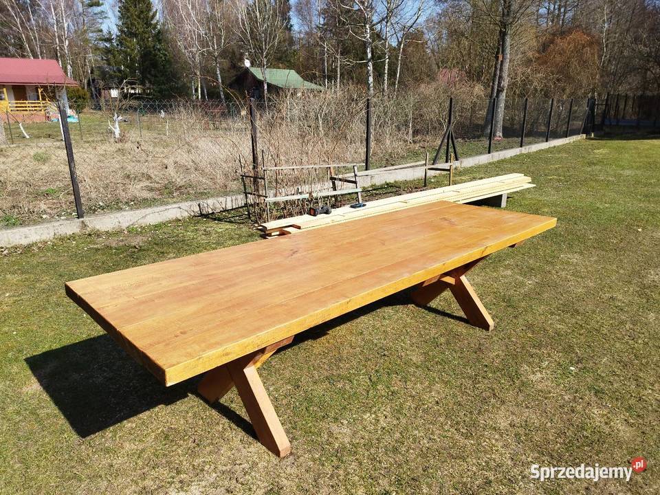 Stół ogrodowy drewniany drewno Serock