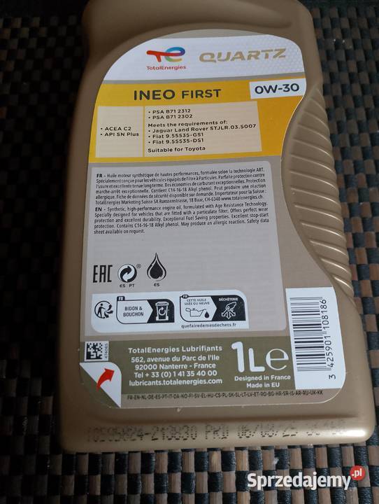 Olej Total 0W30 1L