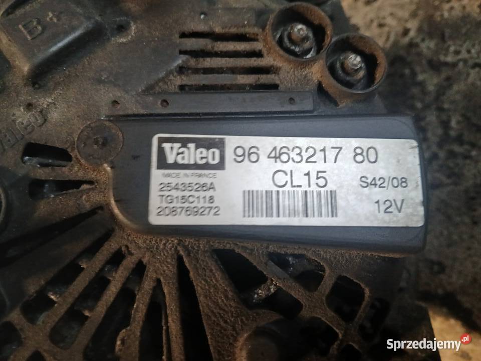 Alternator 9646321780 Expert Scudo Jumpy II 20 osobowe