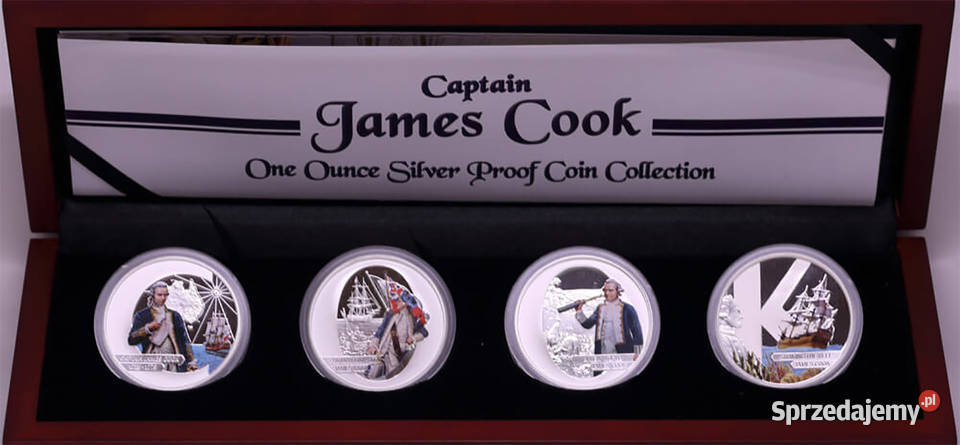 Seria srebrnych monet Captain James Cook 2009 Warszawa