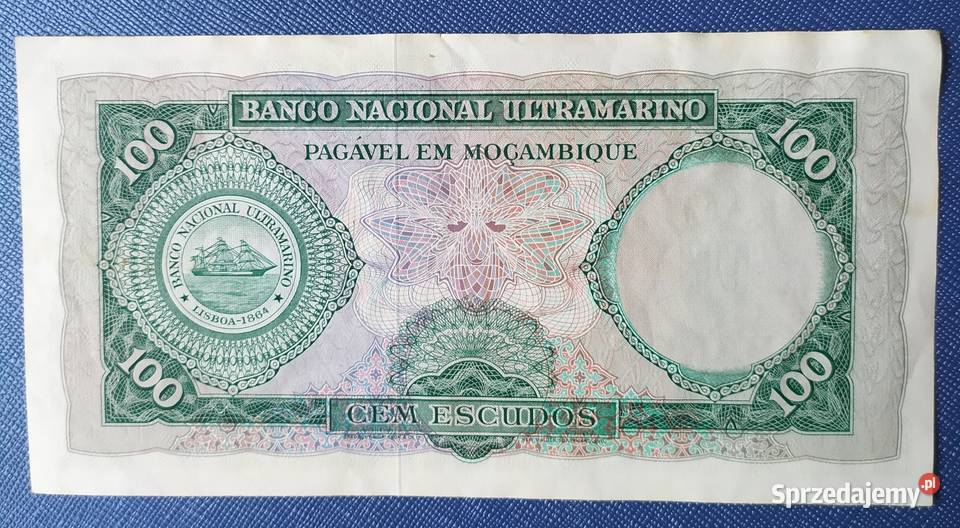 100 escudos 1961 Mozambik Kraków