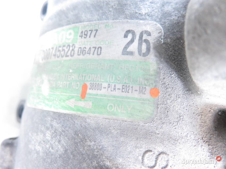 KOMPRESOR KLIMATYZACJI HONDA CIVIC VII 14 iS Kompresory klimatyzacji sprzedam