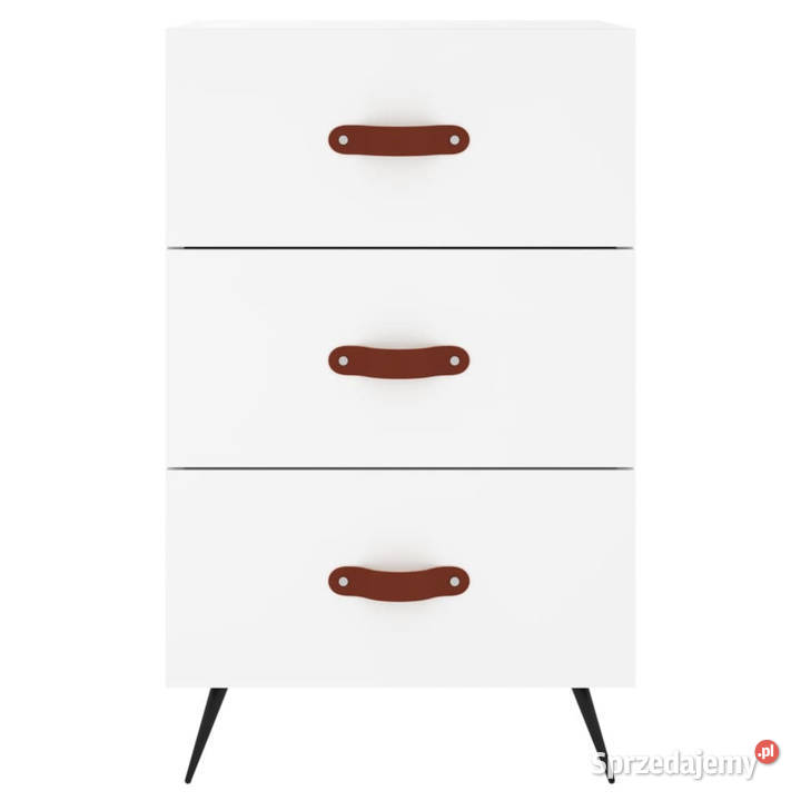Szafka nocna biała 40x40x66 materiał Warszawa